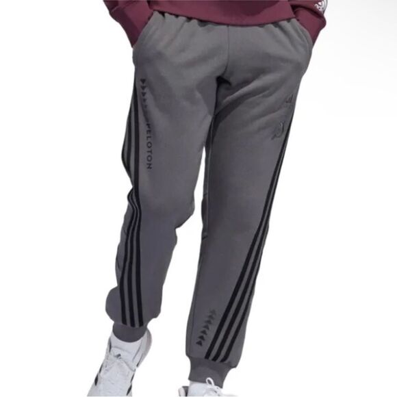 PELOTON X ADIDAS | Unisex Gray & Black Jogger Style Sweatpants Men’s/Women’s M - Picture 1 of 13